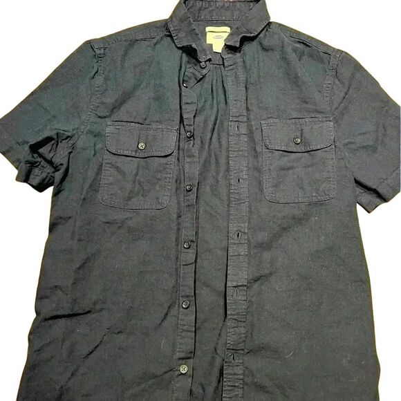 Old Navy Other - Old Navy Navy Short Sleeve Button-Up Utility Shirt with Chest Pockets Size M E75